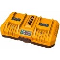 Ingco FCLI2082 8.0A charger for 20V Li-ion batteries