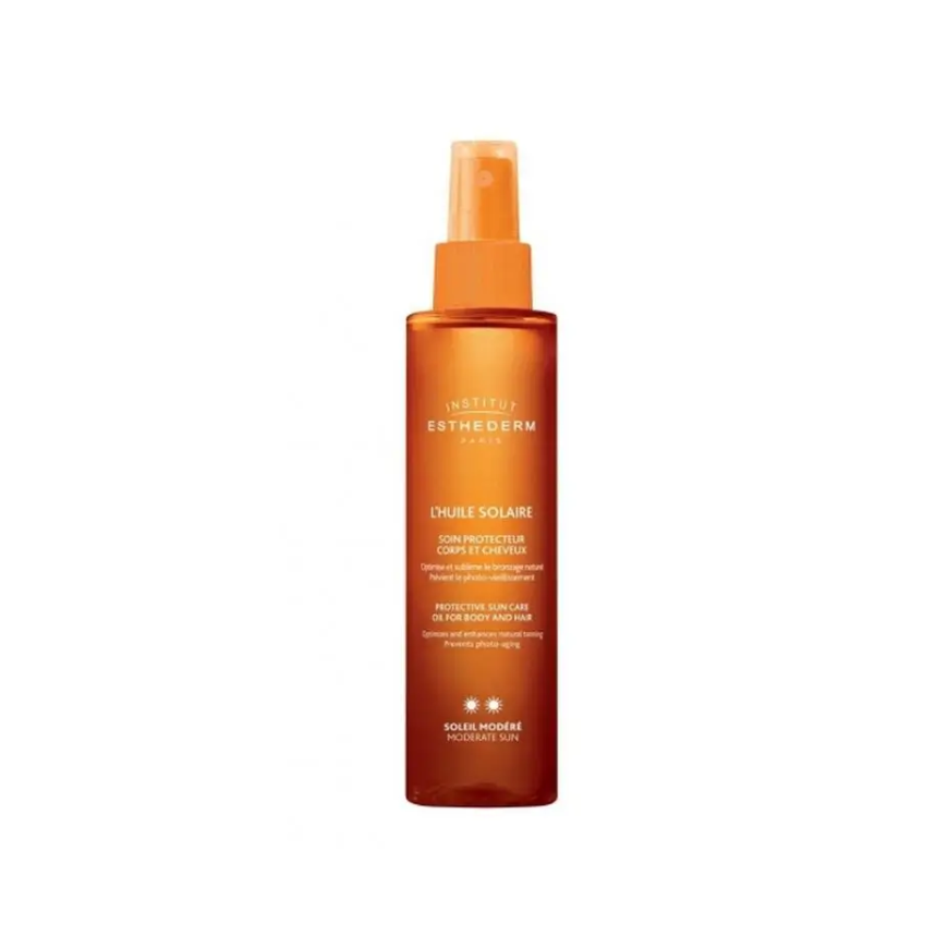 Institut Esthederm L&39HUILE SOLAIRE moderate sun body and hair spray 150 ml