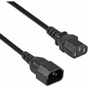 Fuj:tech C14 - C13 device and extension cable, black, 5 m