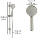Stainless steel shower set, Young, WENKO Stainless steel shower set, Young, WENKO