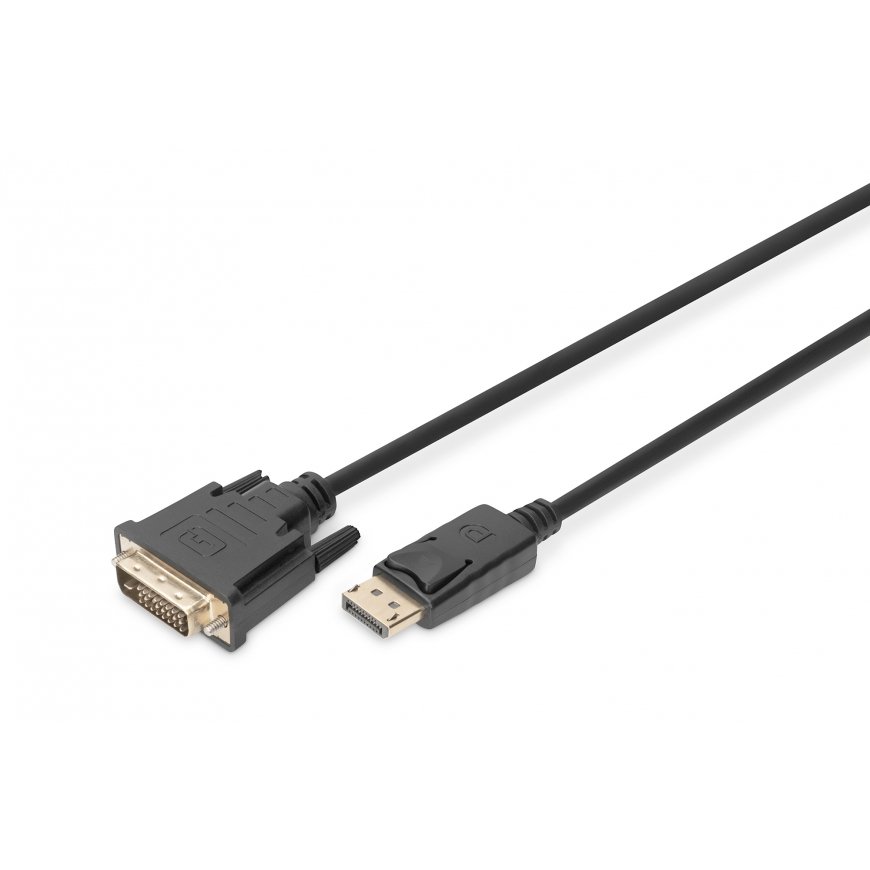 Digitus DB-340301-030-S video kabeļu aksesuārs 3 m DisplayPort DVI-D Melns