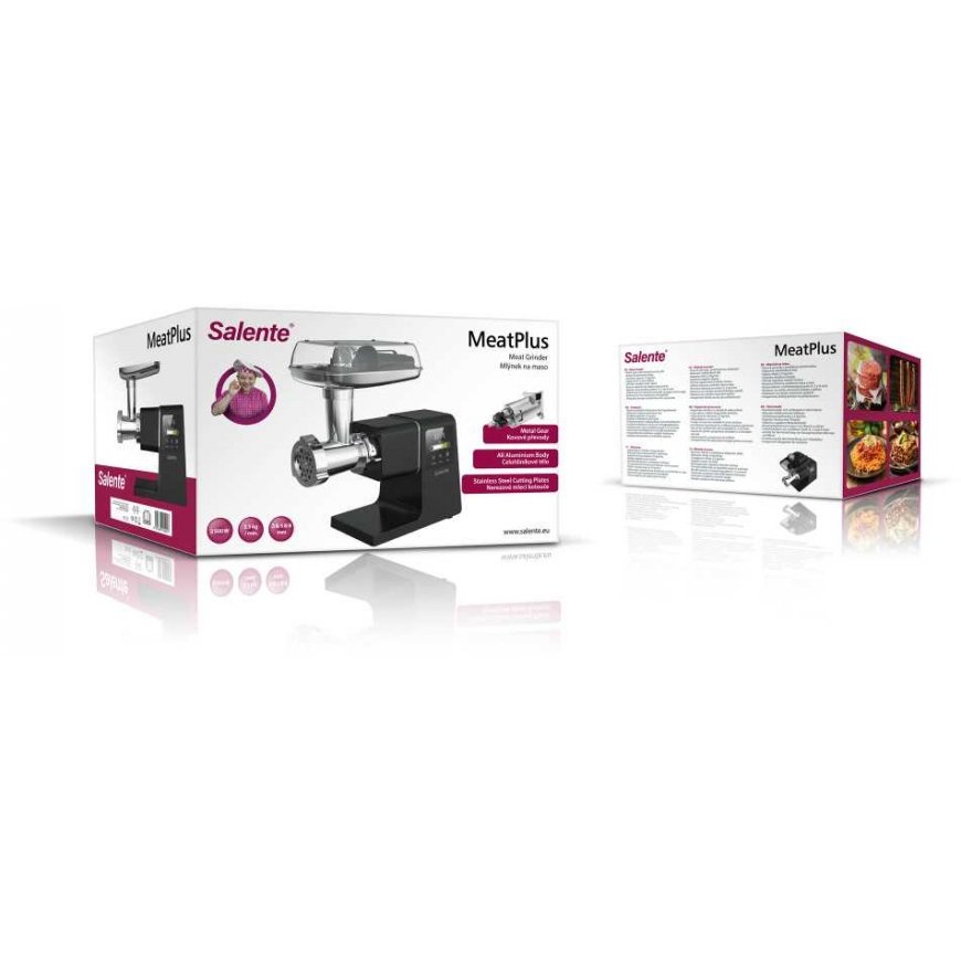 Meat grinder EVOLVEO Salente MeatPlus mlýnek na maso s dotykovým display, black – 2