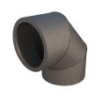 Ubbink-käyrä puhalletulle polyeteenikanavalle Prodmax EPE, 90°, d 160 Ubbink-käyrä puhalletulle polyeteenikanavalle Prodmax EPE, 90°, d 160