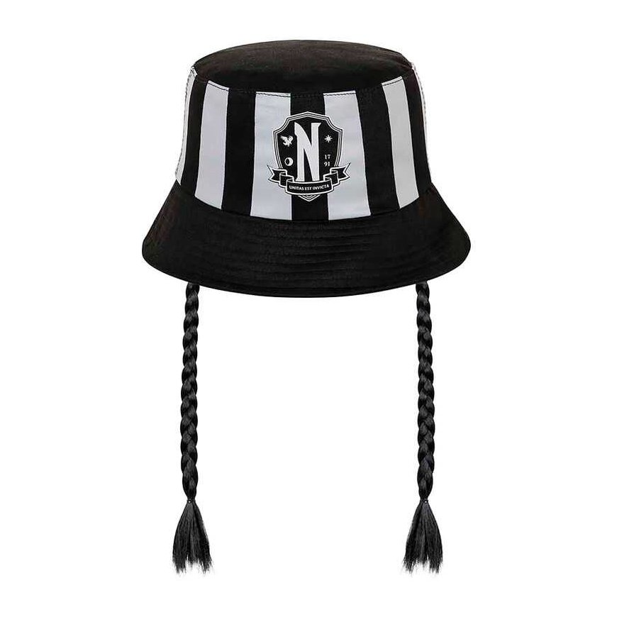 Karactermania Wednesday braids bucket hat