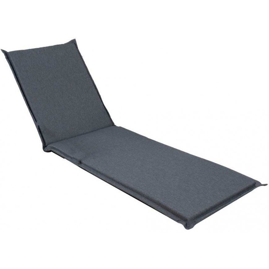 Dark Chair cushion SUMMER 55x190x5 cm, dark gray