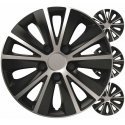 Versaco auton navat 4 kpl. Rapide-setti musta hopea 15 tuuman värilaatikko