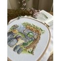 Beldizart Cross stitch kit "Housewarming. Hedgehogs" SANN-33 Beldizart Cross stitch kit "Housewarming. Hedgehogs" SANN-33