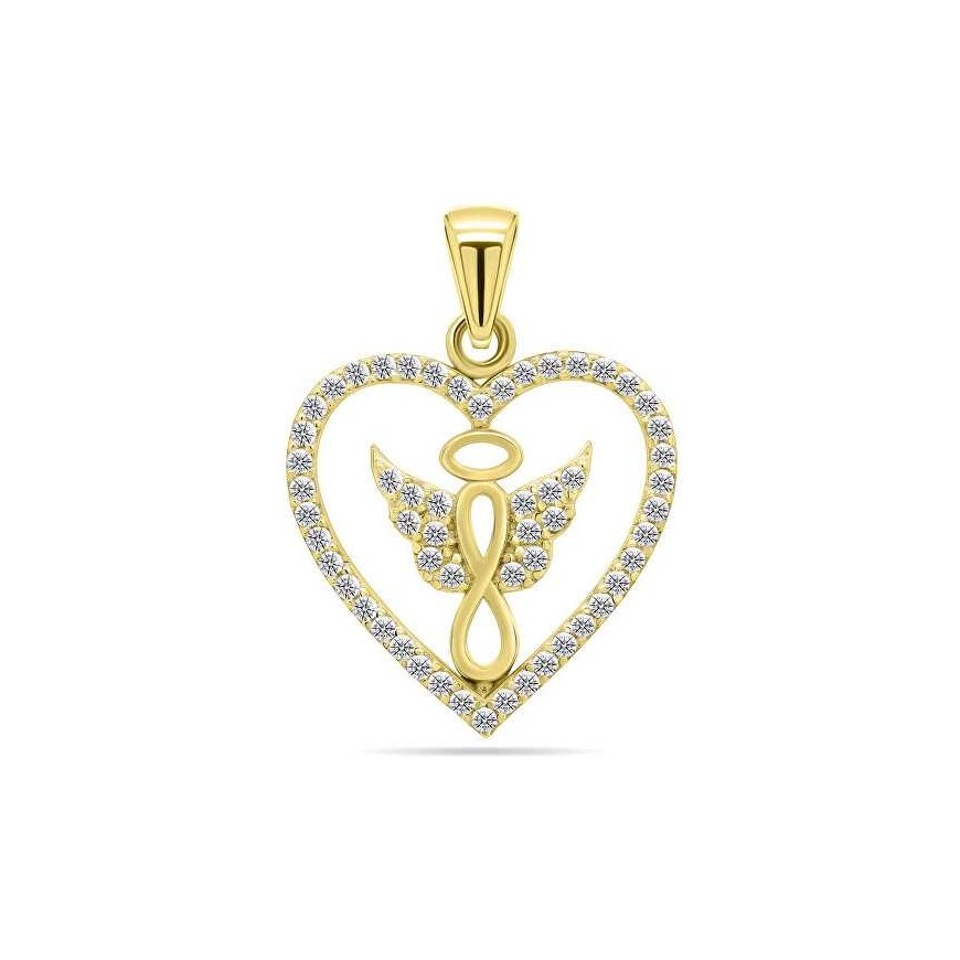 Brilio Silver Brilio Silver Playful gold-plated pendant with PT20Y zircons