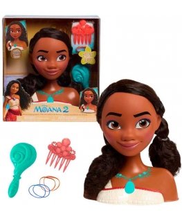 justplay Doll hair combing and styling head Disney Princess Moana 2 Moana + accessories