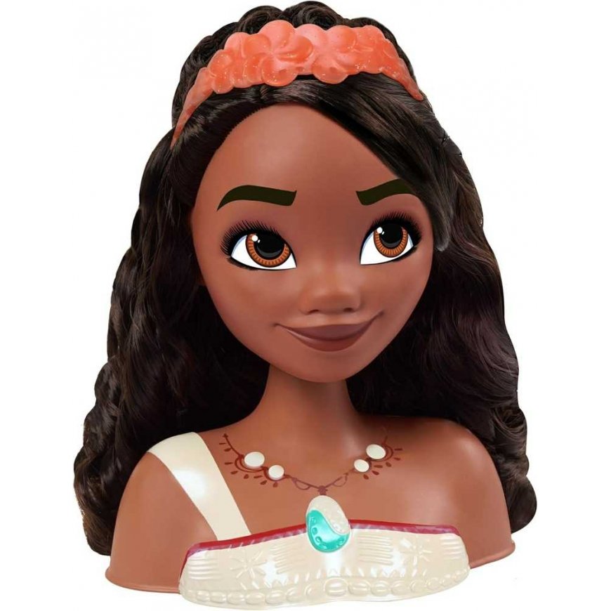 justplay Doll hair combing and styling head Disney Princess Moana 2 Moana + accessories – 4