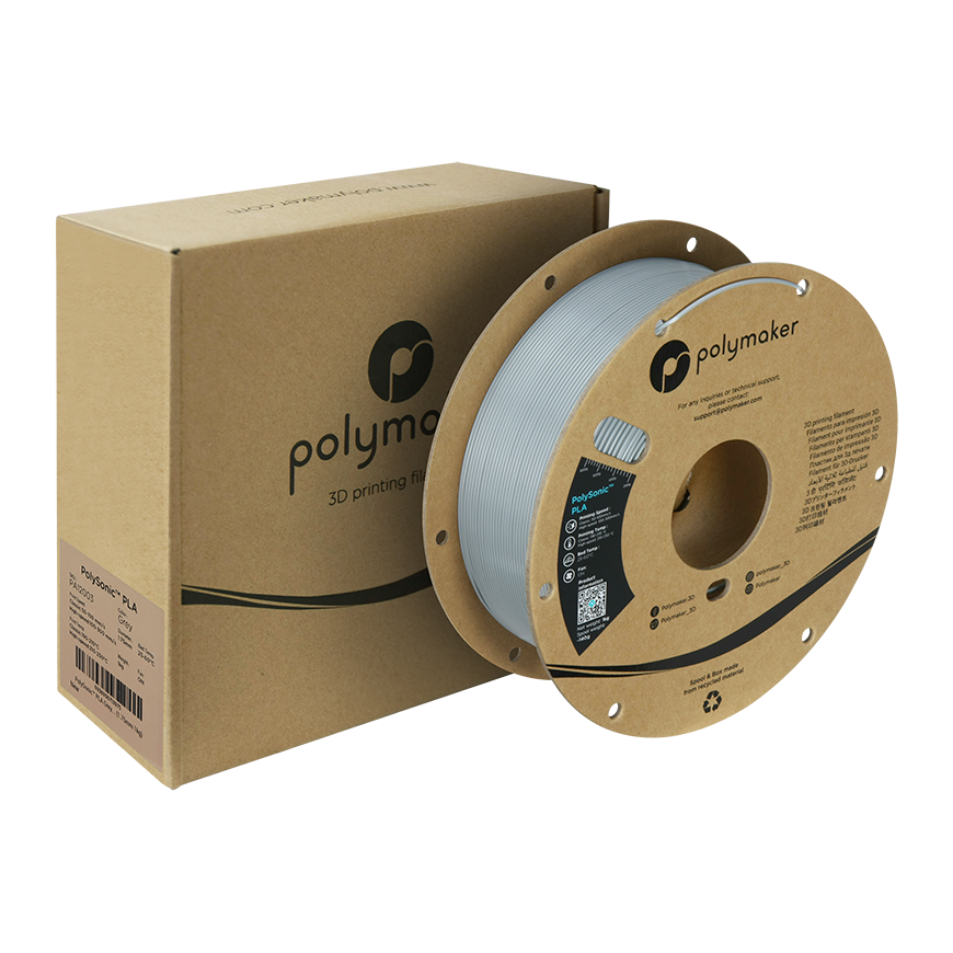 Polimakeris PolySonic High Speed PLA 1,75 mm 1kg - baltas – 5