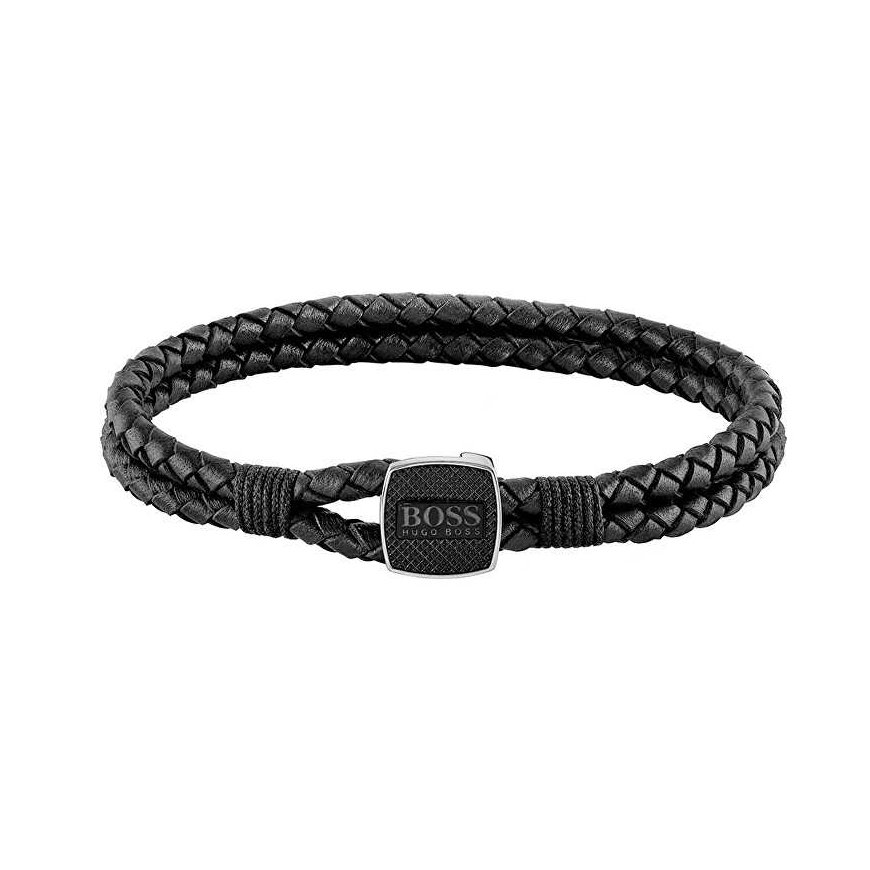 Hugo Boss Stilinga odinė apyrankė 1580047M