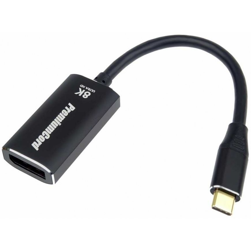 PremiumCord USB-C - DisplayPort DP1.4 -sovittimet 8K@60Hz ja 4k@120Hz – 2