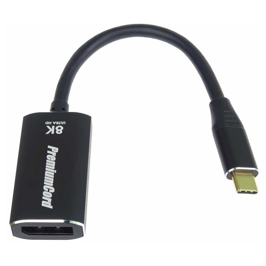 PremiumCord USB-C to DisplayPort DP1.4 8K@60Hz and 4k@120Hz adapters – 4