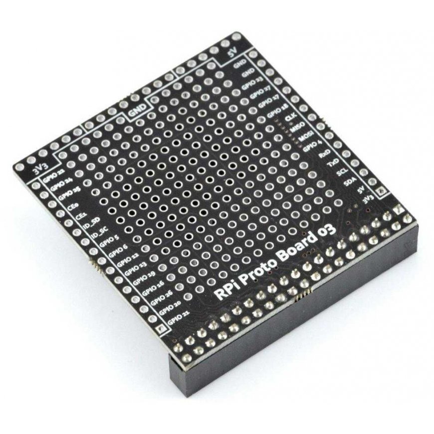 Msx Electronicsin THT-leipäkortti - Raspberry Pi 4B/3B+/3B/2B
