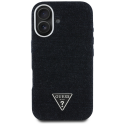Guess Denim Triangle Logo MagSafe Case for iPhone 16 - Black