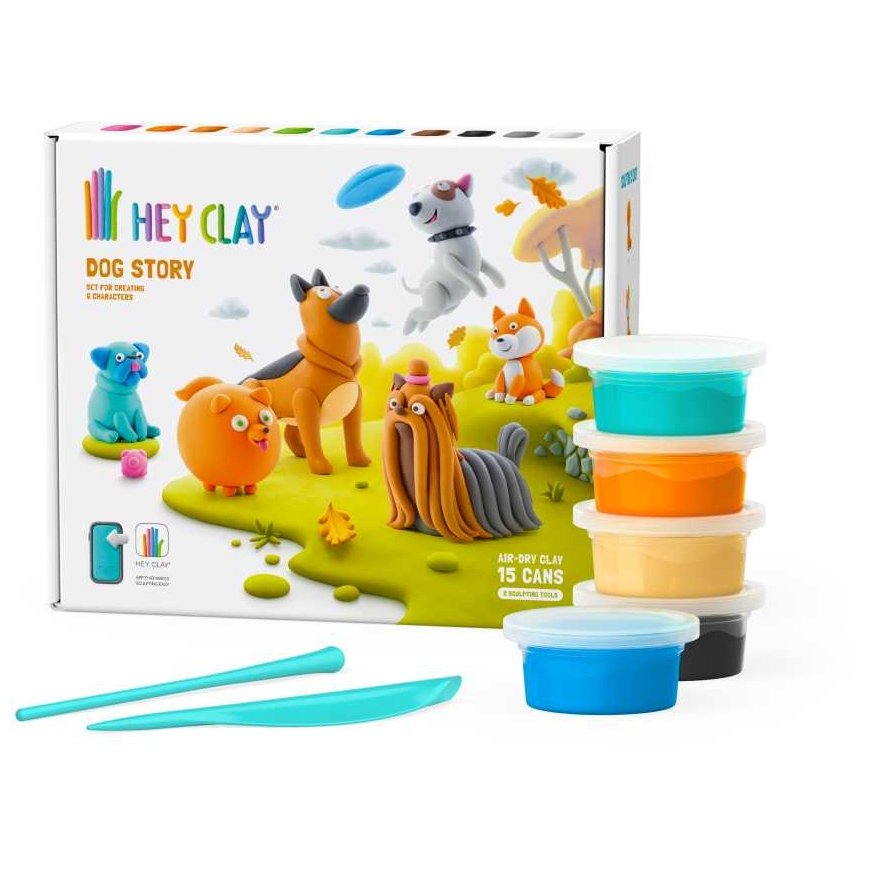 HEY CLAY muovailuvaha 15 kpl: Koiran valinta – 3