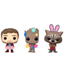 Funko Carrot Pocket POP -pakkaus, 3 hahmoa, Marvel Guardians of the Galaxy -pääsiäisfiguuri