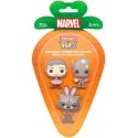 Funko Carrot Pocket POP blister 3 figures Marvel Guardians of the Galaxy easter Funko Carrot Pocket POP blister 3 figures Marvel Guardians of the Galaxy easter