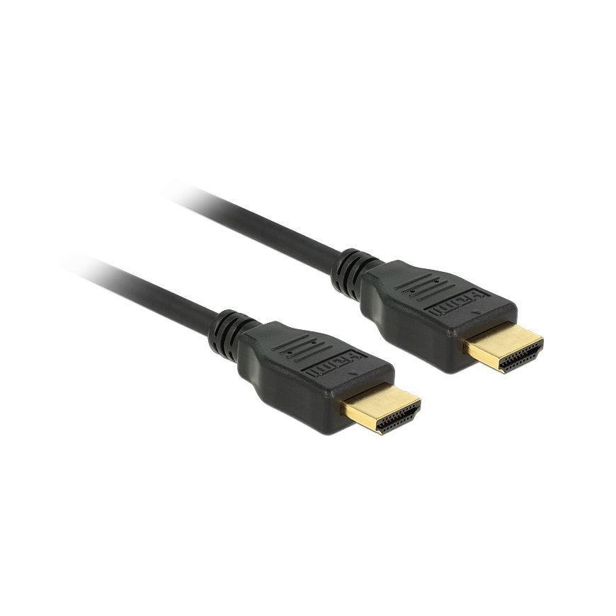 DeLOCK 84714 HDMI kabelis 2 m HDMI Type A (Standard) Melns