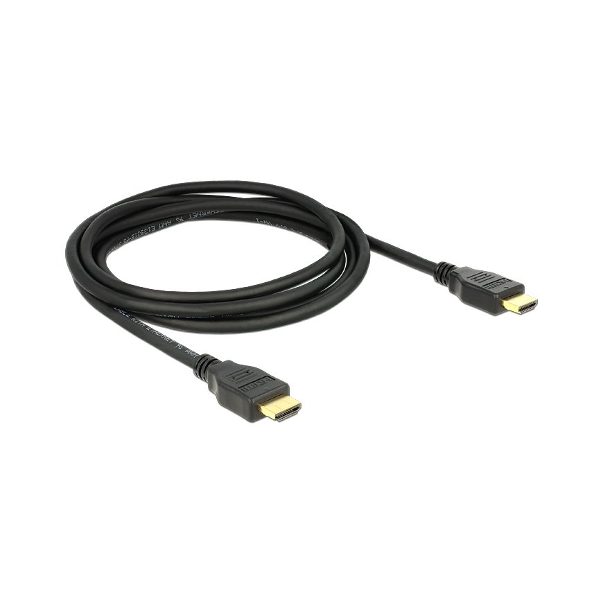 DeLOCK 84714 HDMI kabelis 2 m HDMI A tipo (standartinis) Juoda – 2