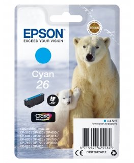 Epson Polar bear C13T26124012 струйный картридж 1 шт Подлинный Стандартная Голубой