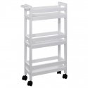 5five Simply Smart Very narrow bathroom rack with wheels, 3 shelves, width 15 cm 5five Simply Smart Very narrow bathroom rack with wheels, 3 shelves, width 15 cm