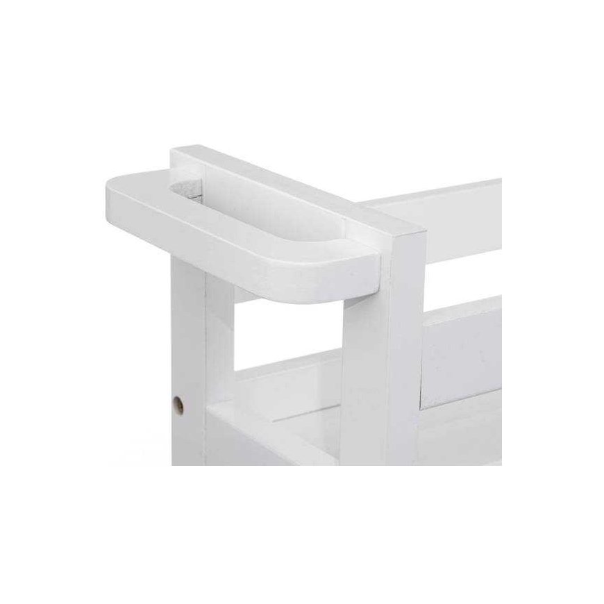 5five Simply Smart Very narrow bathroom rack with wheels, 3 shelves, width 15 cm – 3