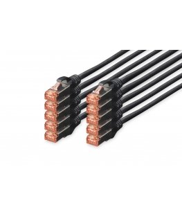 Digitus CAT 6 S/FTP patch cord, 10 units