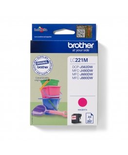 Brother LC221M rašalo kasetė 1 vnt Originalus Rausvai raudona