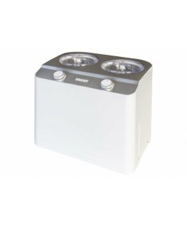Unold Doppio Compressor ice cream maker 2.4 L 250 W Satin steel, White