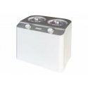 Unold Doppio Kompresinis ledų gaminimo aparatas 2,4 L 250 W Pusiau blizgi plieno, Balta