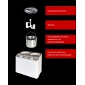Unold Doppio Compressor ice cream maker 2.4 L 250 W Satin steel, White Unold Doppio Compressor ice cream maker 2.4 L 250 W Satin steel, White