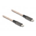 DeLOCK 88288 USB-kaabel USB 2.0 1,2 m USB C Must, Vask, Hall, Läbipaistev