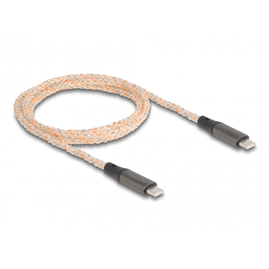 DeLOCK 88288 USB кабель USB 2.0 1,2 m USB C Черный, Медный, Серый, Прозрачный – 2