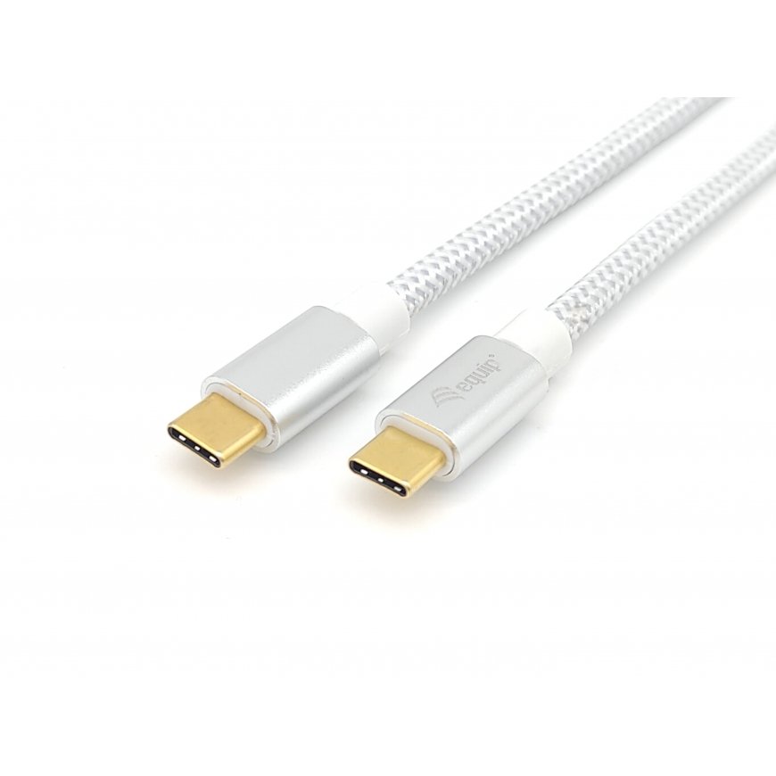 Equip 128355 USB-kaapeli USB 3.2 Gen 2 (3.1 Gen 2) 0,5 m USB C Hopea, Valkoinen