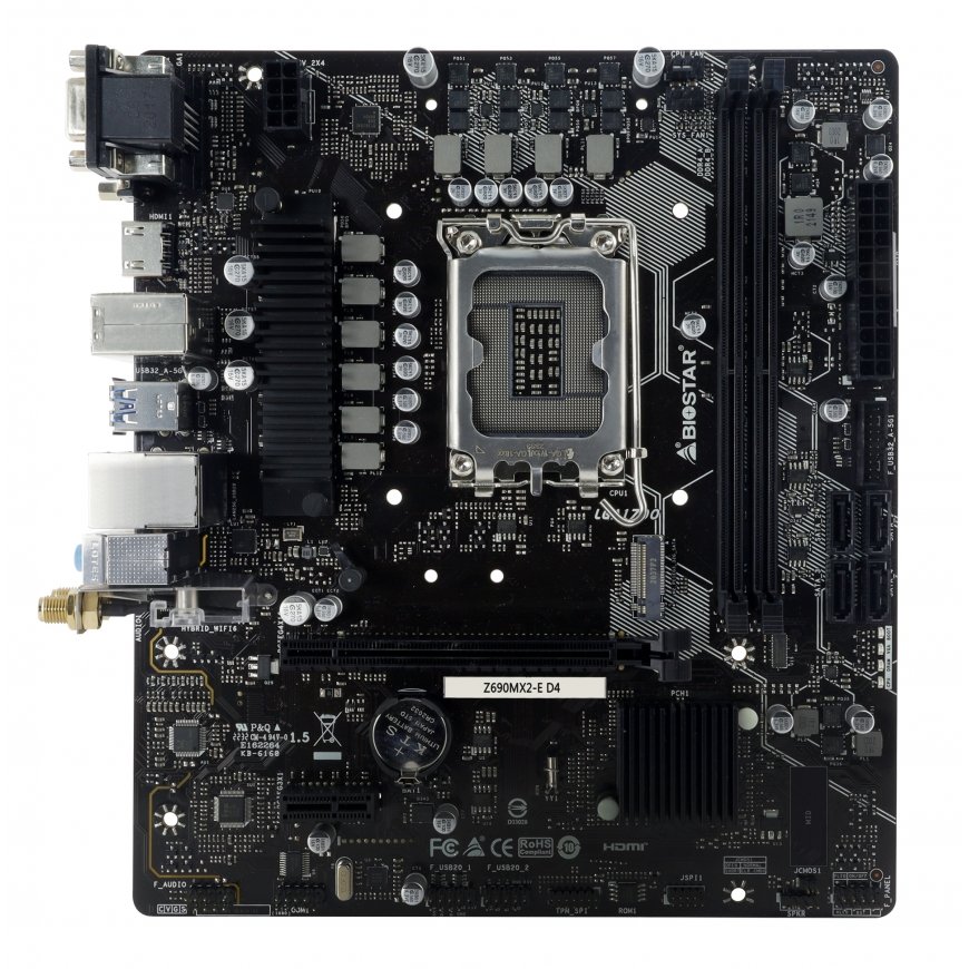 Biostar Z690MX2-E D4 mātes plate Intel