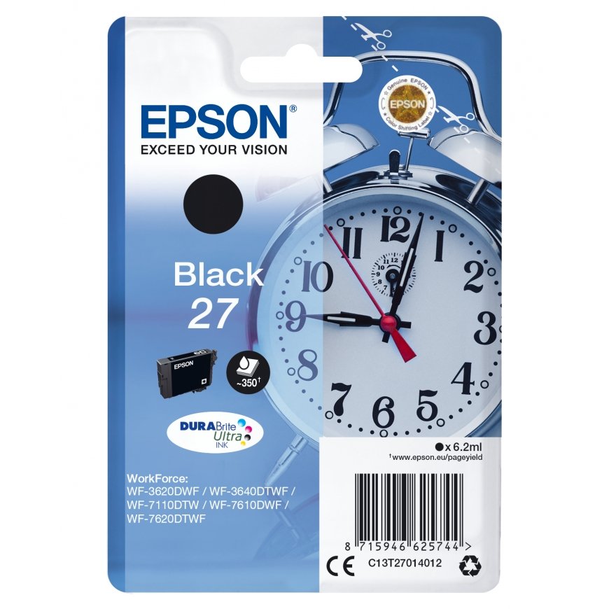Epson Alarm clock C13T27014012 tindikassett 1 tk Originaal Standard Yield Must