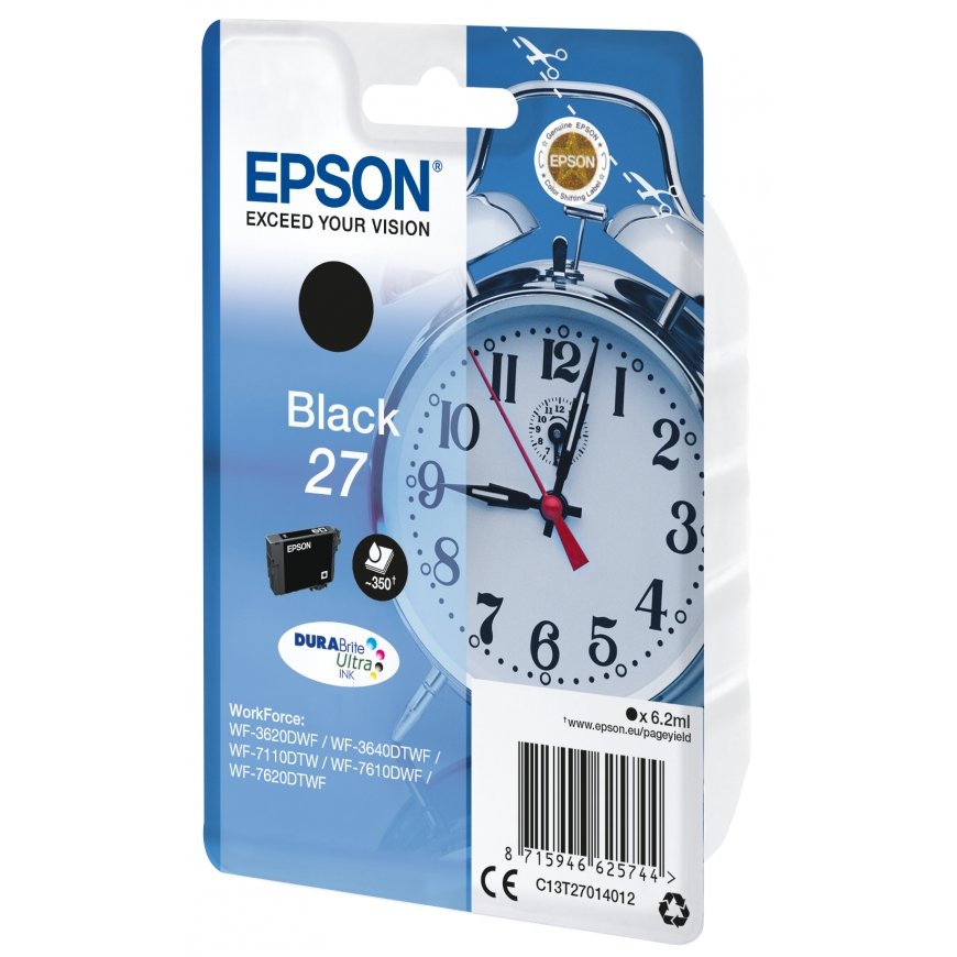 Epson Alarm clock C13T27014012 струйный картридж 1 шт Подлинный Стандартная Черный – 2