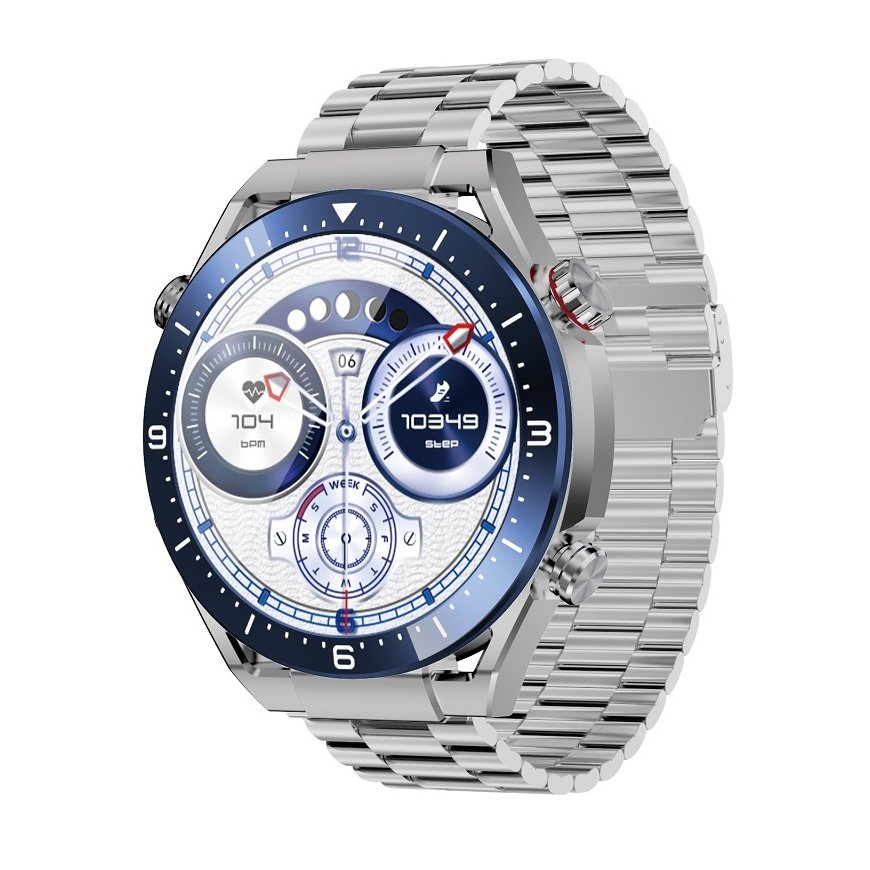 MaxCom Ecowatch1 3,86 cm (1.52") 51 mm Цифровой 360 x 360 пикселей Серебристый
