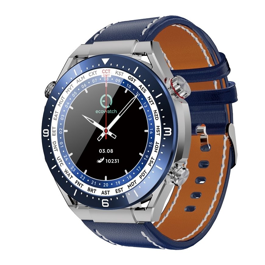 MaxCom Ecowatch1 3,86 cm (1.52") 51 mm Digitaalinen 360 x 360 pikseliä Hopea – 2