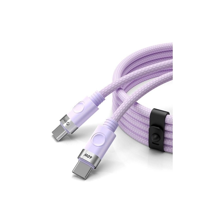 Orico CDX 60W 3A Power Delivery USB-C - USB-C 1m Cable - Purple