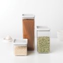 Brabantia Tasty+ Nelinurkne Plast Läbipaistev, Valge Brabantia Tasty+ Nelinurkne Plast Läbipaistev, Valge