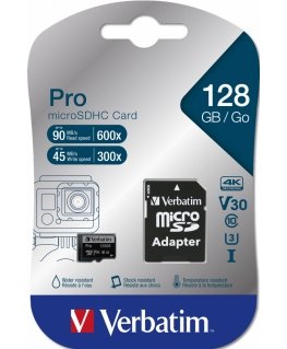 Verbatim Pro 128 GB MicroSDXC UHS-I Class 10
