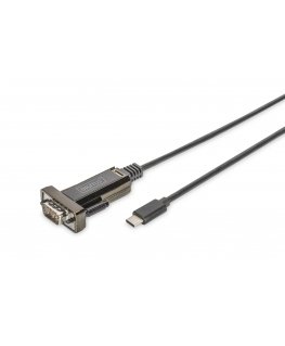 Digitus DA-70166 seriālais kabelis Melns 1 m DB-9