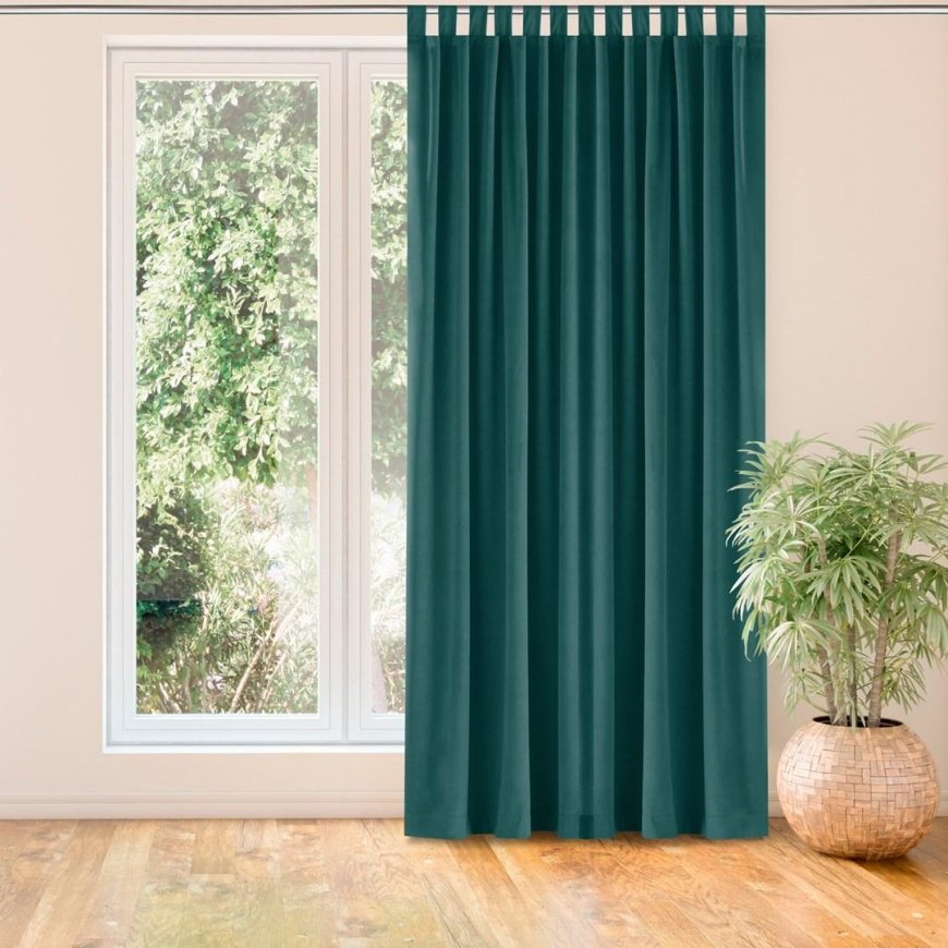Homede Curtains VELVET TAB NAVY BLUE 265x300 – 2