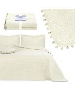 AmeliaHome CREAM BED LINEN CREAM 170x270