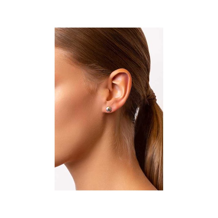 Brilio Silver Minimalist Gold Plated Earrings EA103Y