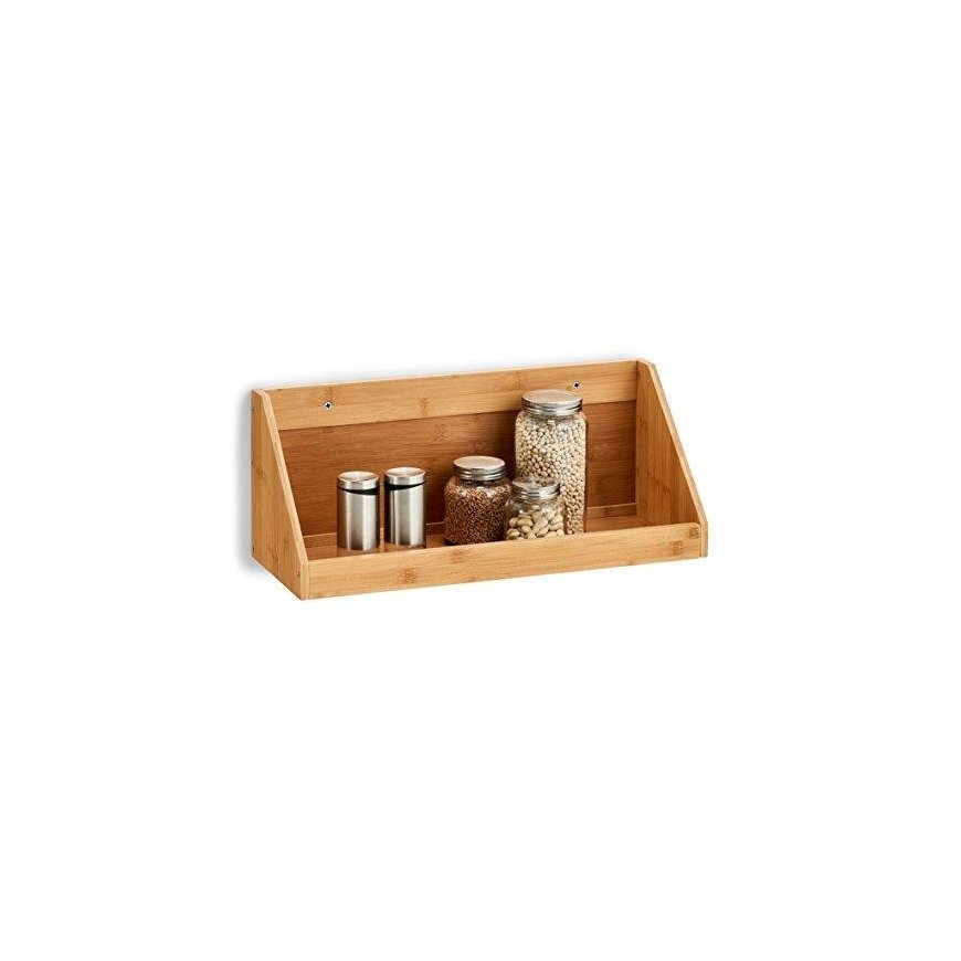 BAMBOO kitchen shelf for spices, hanging bamboo stand for small items - ZELLER