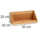 BAMBOO kitchen shelf for spices, hanging bamboo stand for small items - ZELLER BAMBOO kitchen shelf for spices, hanging bamboo stand for small items - ZELLER